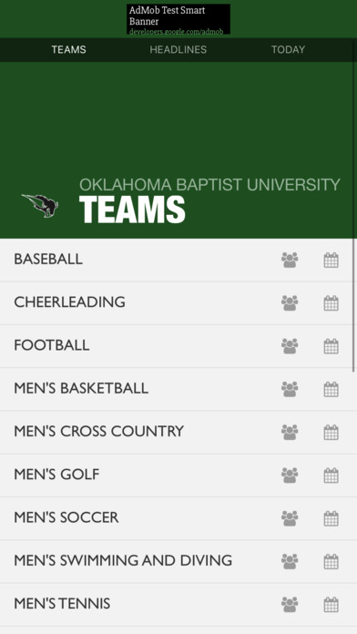 Oklahoma Baptist University Bison screenshot 2