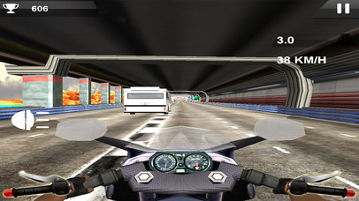 Snow Bike Racer : A Racing Drive on City Highway screenshot 2