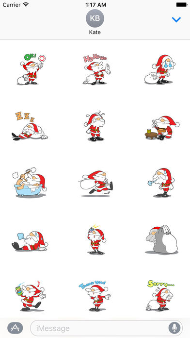 Stickers Of Funny Santa Claus screenshot 2