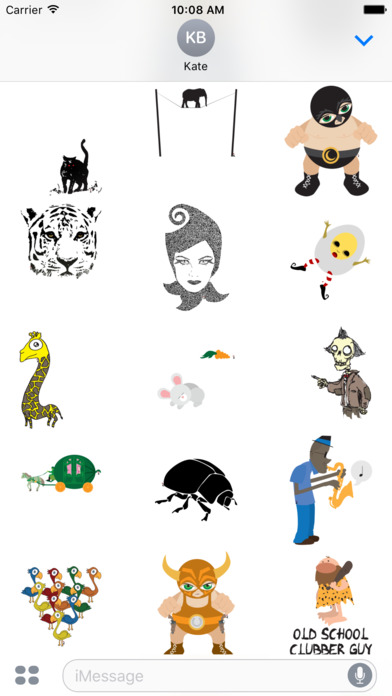Unusually Usual - Redbubble sticker pack screenshot 3