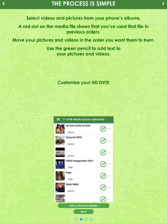Screenshots of Burn Video - Your Phone's Videos Delivered on DVD for iPad