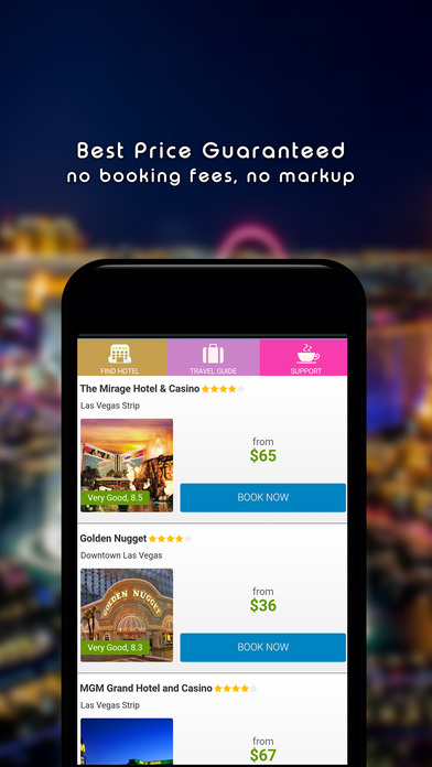 Las Vegas Hotel Booking Search screenshot 3