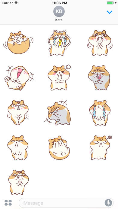 Cute Cute Hamster Stickers Vol 2 screenshot 3