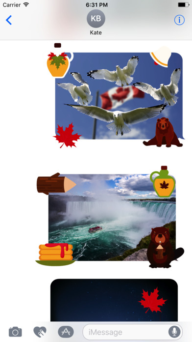 Animated I Love Canada Stickers screenshot 2