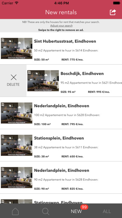 Huurwoningen in Nederland screenshot 2
