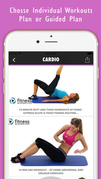 QuickFit - workout trainer & daily fitness planner screenshot 2