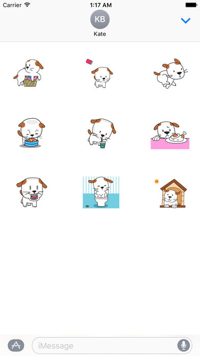 Animated Happy Dog Emoji Stickers screenshot 2