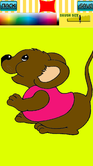 Kids Coloring Games Page Pep Pig And Mouse screenshot 3