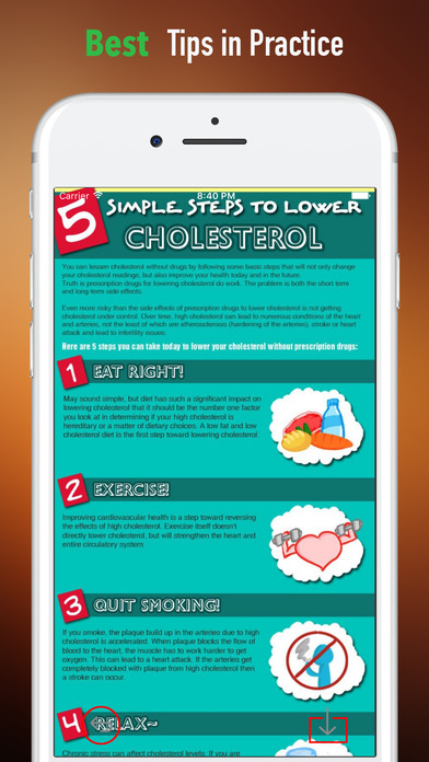 How to Lower Your Cholesterol-Tips and Guide screenshot 4