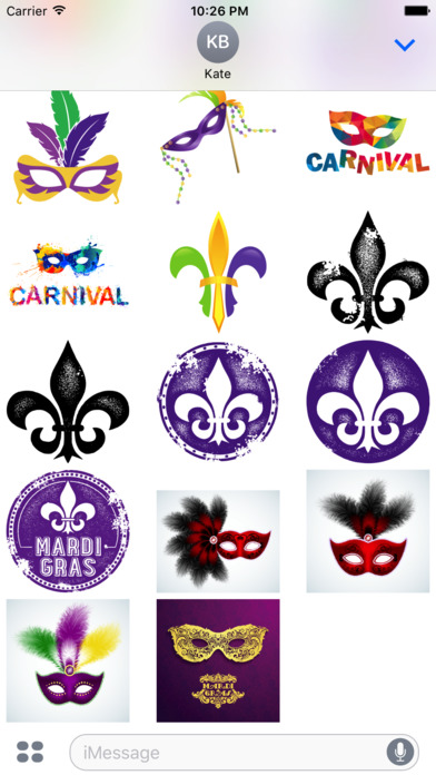Mardi Gras Stickers screenshot 4