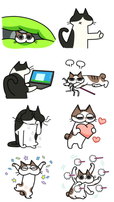 Cat Friends Sticker screenshot 2