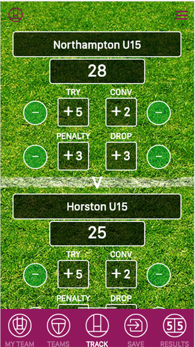 Rugby Score Tracker Basic screenshot 2