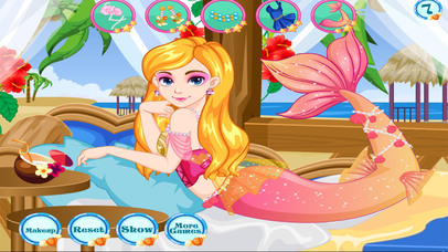 My Beautiful Mermaid Princess Dressup makeup games screenshot 2
