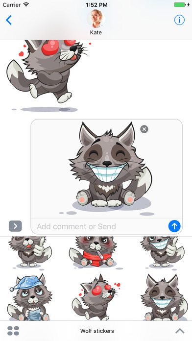 Wolf - Stickers for iMessage screenshot 4