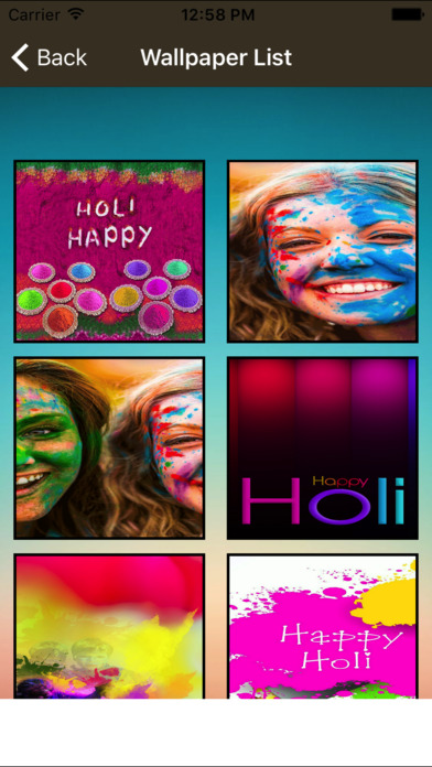 Holi Special 2017-SMS Wishes Wallpaper screenshot 3