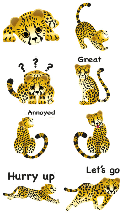 Vegan Cheetah Stickers! screenshot 3