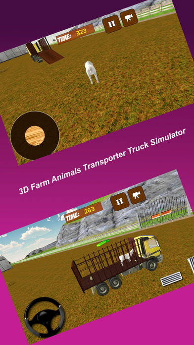 3D Farm Animals Transporter Truck Simulator screenshot 4