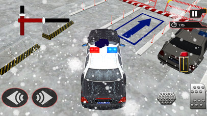 Snow City Police Parking : Real Driving Test Game screenshot 2