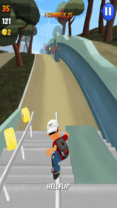 Funny Rush Skate Boy screenshot 2