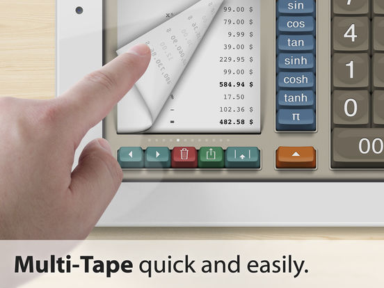 MaxiCalc Pro: Big Retro LCD Paper Tape Calculator Screenshots