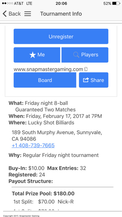 Snapmaster Tournaments screenshot 4
