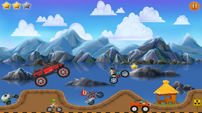 Hill Climb Racing : 4 Stages - Super Hero Game screenshot 3