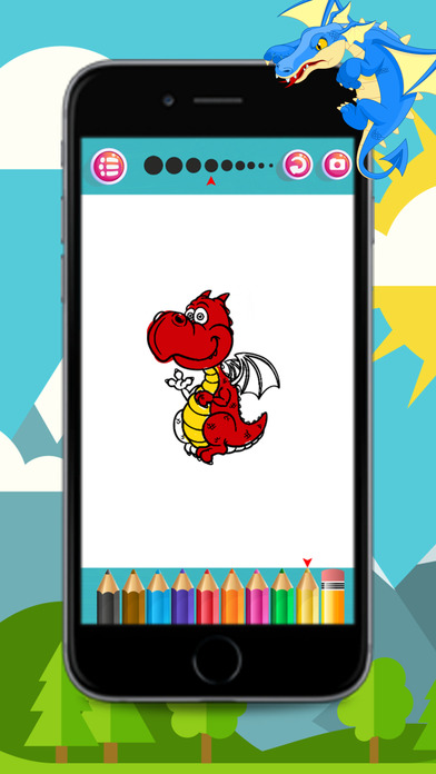 Dragons coloring books for kids screenshot 4
