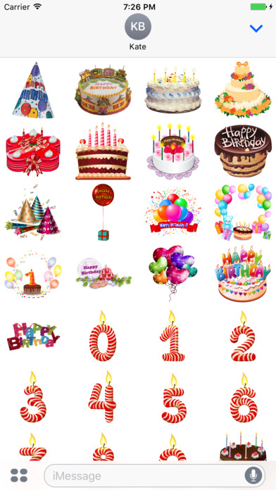 Happy Birthday New Stickers screenshot 2