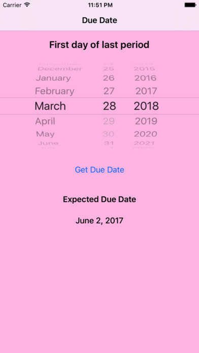 Due Date Calculator - Pregnancy Calendar Tracker screenshot 2