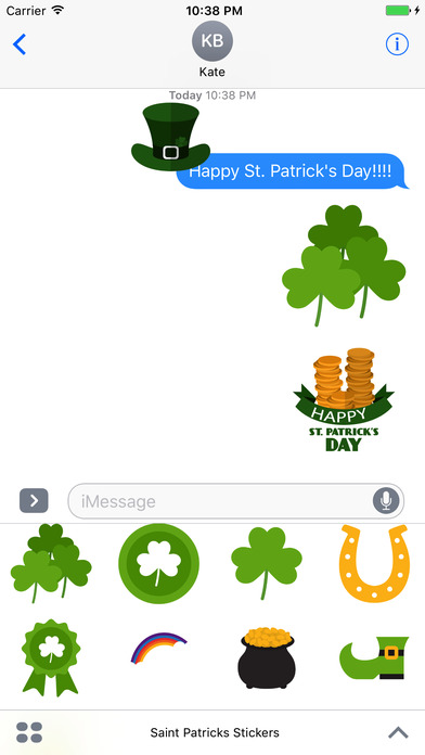 Saint Patrick's Stickers - Paddy's Emoji screenshot 3