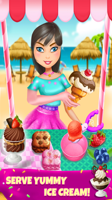 Frozen Ice Cream Dessert Maker Games for Kids screenshot 4