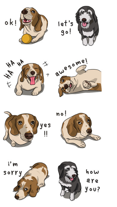 Dog and Text Stickers screenshot 3