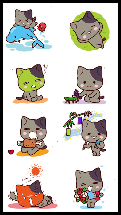 Lovely Margau Cat Stickers screenshot 2