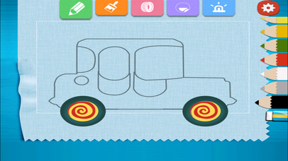 Kids Coloring Draw Car Design Games screenshot 4