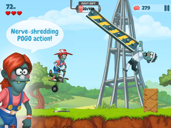 Screenshots of Zombie's Got a Pogo for iPad
