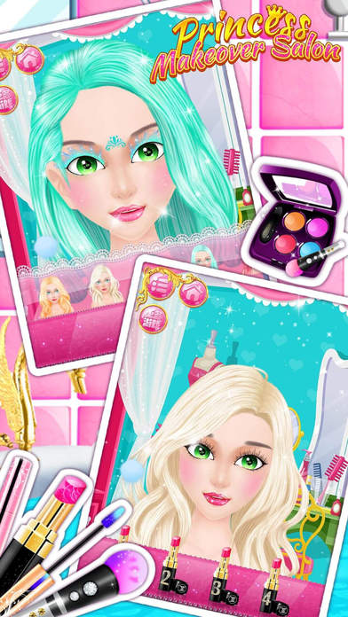 Princess Makeover Salon - Spa Makeup Girly Games screenshot 2