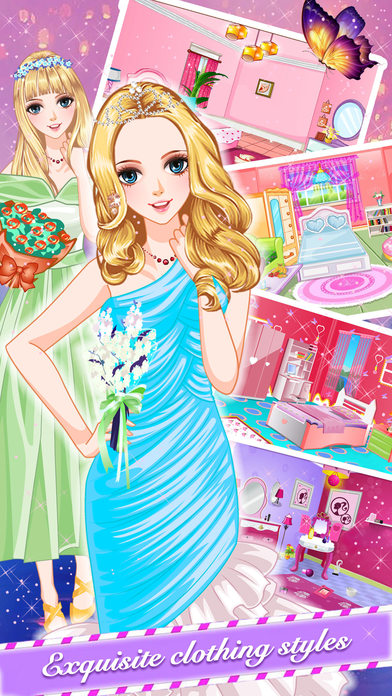 Princess evening dress design - Fun Girl Games screenshot 2