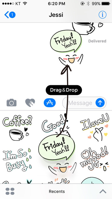 What's up doodle stickers screenshot 4