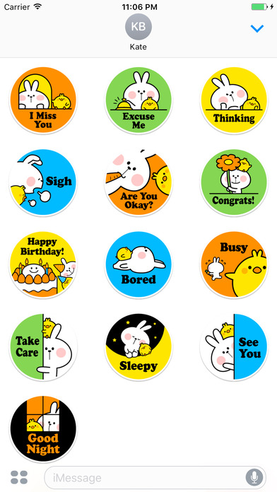 The Bunny Brat Stickers of stickers screenshot 3
