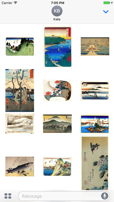 Hiroshige Artworks Stickers screenshot 4