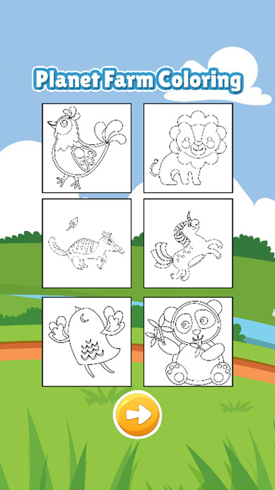 Planet of farm coloring book for kids games screenshot 2