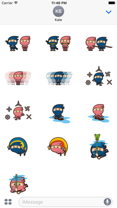 Ninja and Kunoichi sticker screenshot 2
