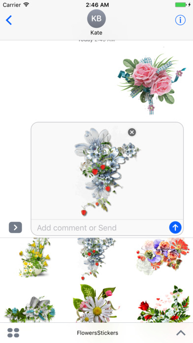 Flowers Stickers screenshot 2