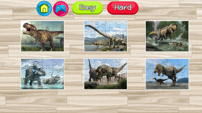 T-rex and dinosaur jigsaw puzzle games for kids screenshot 3