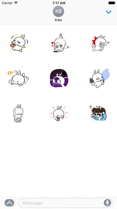 Funny Bunny Stickers Pack screenshot 3