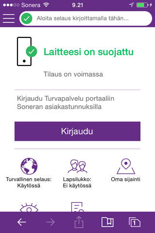 Telia Turvapaketti screenshot 2