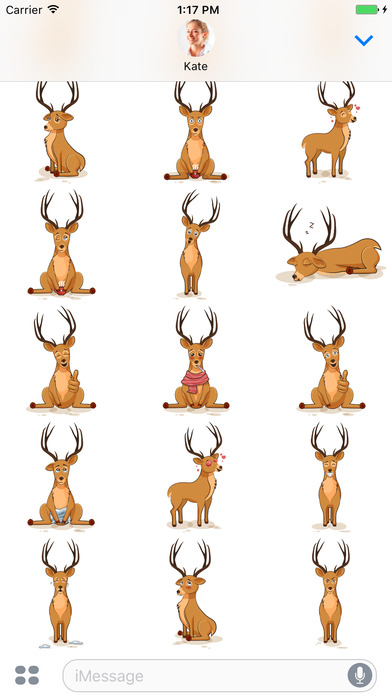 Deer - Stickers for iMessage screenshot 2