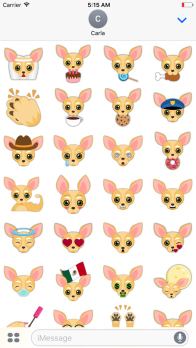 Fawn Chihuahua Emoji Stickers screenshot 2
