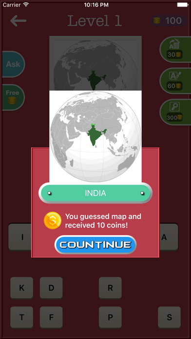 Guess Country map screenshot 2