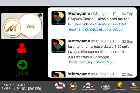 Mbet Casinò screenshot 2